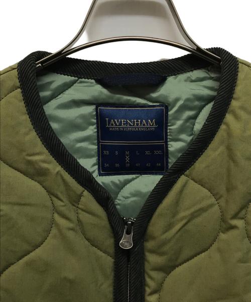 LAVENHAM（ラベンハム）LAVENHAM (ラベンハム) キルティングベスト カーキ サイズ:Mの古着・服飾アイテム