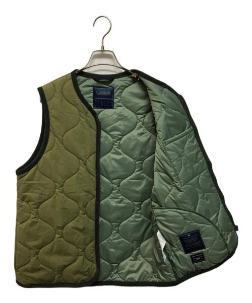 LAVENHAM（ラベンハム）LAVENHAM (ラベンハム) キルティングベスト カーキ サイズ:Mの古着・服飾アイテム