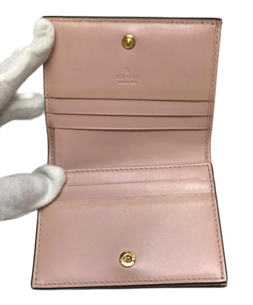 GUCCI（グッチ）GUCCI (グッチ) GGマトラッセカードケースウォレット ピンクの古着・服飾アイテム