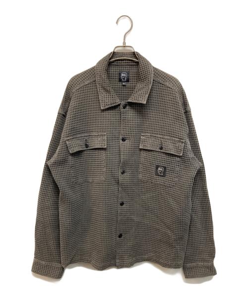 BRAIN DEAD（ブレインデッド）BRAIN DEAD (ブレインデッド) ワッフルシャツジャケット ブラウン サイズ:Lの古着・服飾アイテム