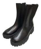 DHYANAディアーナ）の古着「バックファスナーチェルシーブーツ」｜ブラック