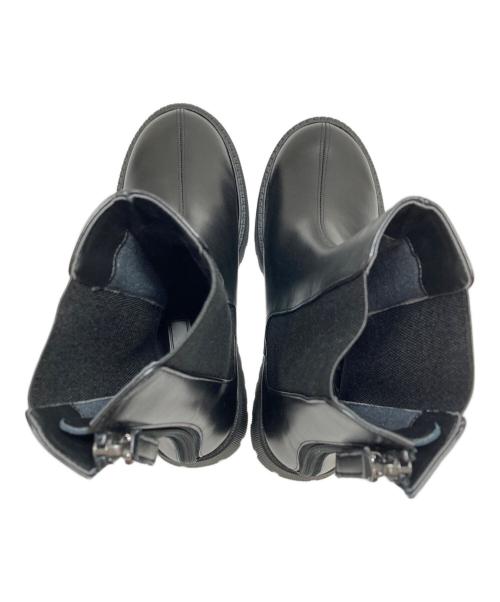 DHYANA（ディアーナ）DHYANA (ディアーナ) バックファスナーチェルシーブーツ ブラック サイズ:23 1/2の古着・服飾アイテム