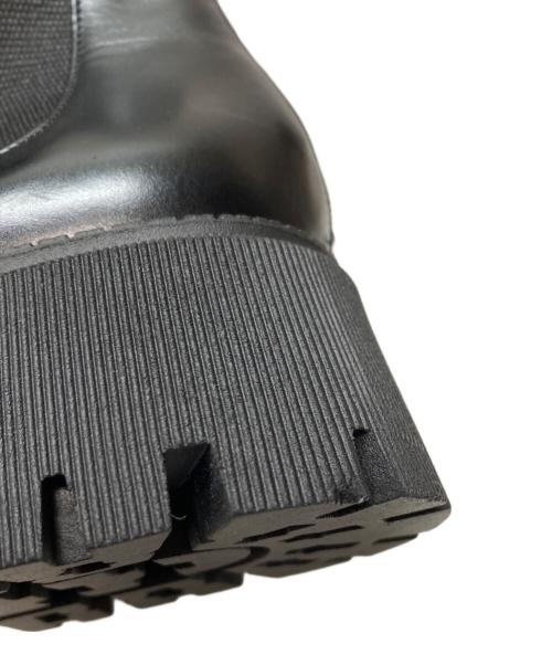 DHYANA（ディアーナ）DHYANA (ディアーナ) バックファスナーチェルシーブーツ ブラック サイズ:23 1/2の古着・服飾アイテム