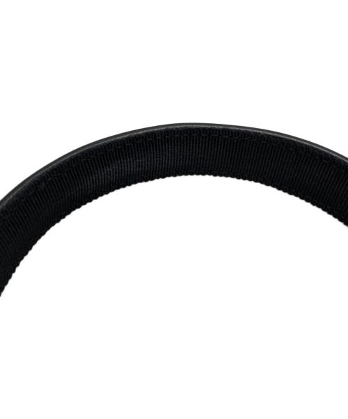 FENDI（フェンディ）FENDI (フェンディ) レザーカチューシャ ヘアバンド ブラックの古着・服飾アイテム