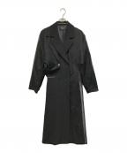 UNITED TOKYOユナイテッドトーキョー）の古着「オルガンレイヤートレンチコート」｜ブラック