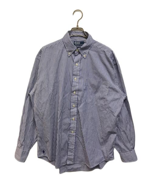 POLO RALPH LAUREN（ポロ・ラルフローレン）POLO RALPH LAUREN (ポロ・ラルフローレン) ストライプシャツ ホワイト×ブルー サイズ:Sの古着・服飾アイテム