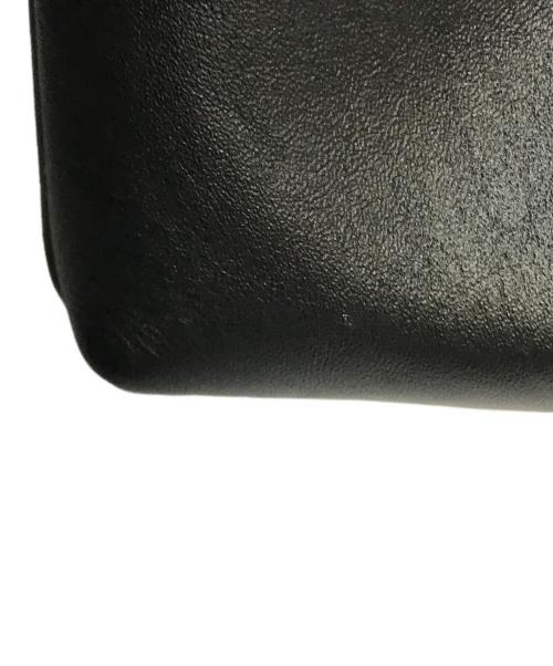 kurashi&trips publishing（クラシアンドトリップス パブリッシング）KURASHI&Trips PUBLISHING (クラシアンドトリップス パブリッシング) 仕分け上手なレザーの巾着ポシェット ブラックの古着・服飾アイテム