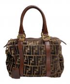 FENDIフェンディ）の古着「ヴィンテージ ミニボストンミニボストンバッグ」｜ブラウン