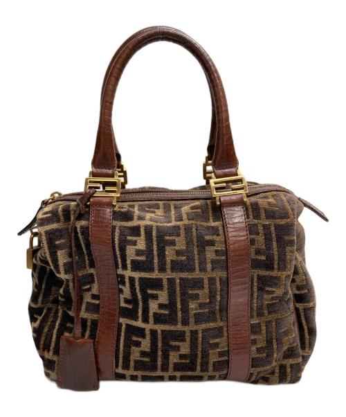 FENDI（フェンディ）FENDI (フェンディ) ヴィンテージ ミニボストンミニボストンバッグ ブラウンの古着・服飾アイテム