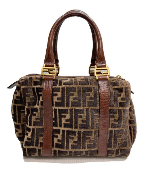 FENDI（フェンディ）FENDI (フェンディ) ヴィンテージ ミニボストンミニボストンバッグ ブラウンの古着・服飾アイテム