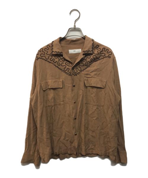 TOGA VIRILIS（トーガ ビリリース）TOGA VIRILIS (トーガ ビリリース) Cord embroidery shirt ベージュ サイズ:SIZE 44の古着・服飾アイテム