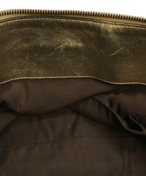 GUCCI（グッチ）GUCCI (グッチ) GGキャンパス アビートートバッグ ベージュ×ゴールドの古着・服飾アイテム