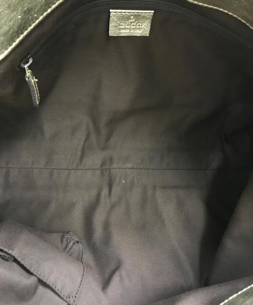 GUCCI（グッチ）GUCCI (グッチ) GGキャンパス アビートートバッグ ベージュ×ゴールドの古着・服飾アイテム