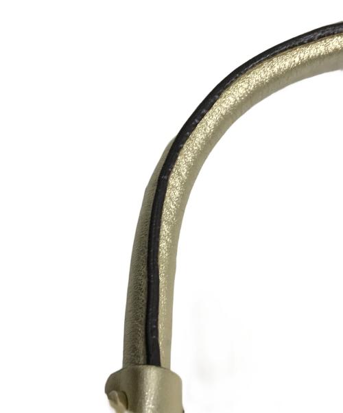 GUCCI（グッチ）GUCCI (グッチ) GGキャンパス アビートートバッグ ベージュ×ゴールドの古着・服飾アイテム