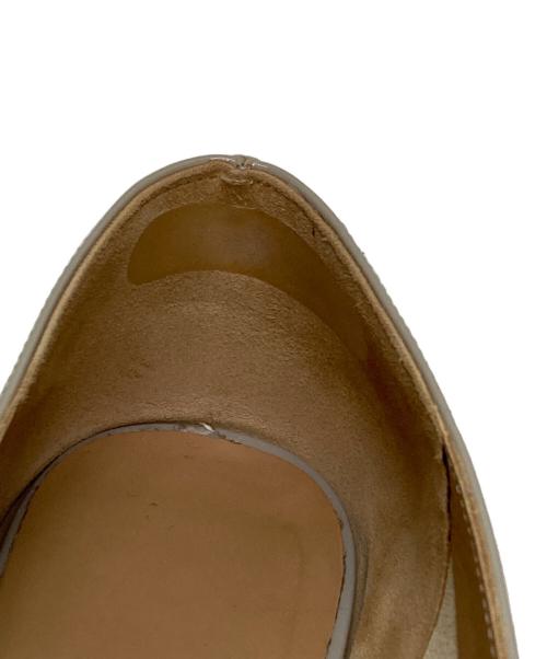 Salvatore Ferragamo（サルヴァトーレ フェラガモ）Salvatore Ferragamo (サルヴァトーレ フェラガモ) リボンパンプス グレー サイズ:6 1/2の古着・服飾アイテム