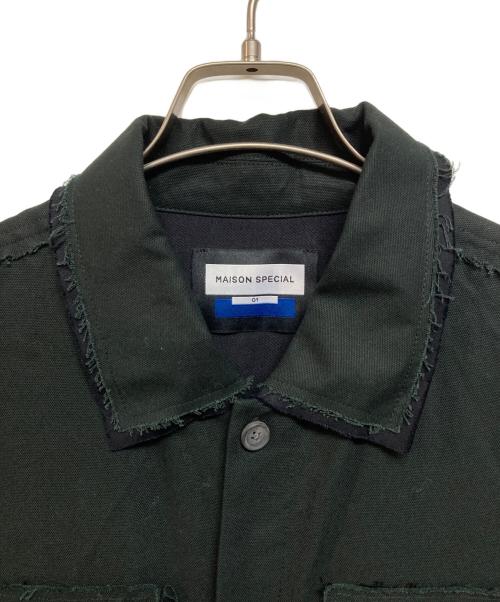 MAISON SPECIAL（メゾンスペシャル）MAISON SPECIAL (メゾンスペシャル) プライムオーバーハイツイストコットンカットオフジャンプスーツ ブラック サイズ:01の古着・服飾アイテム