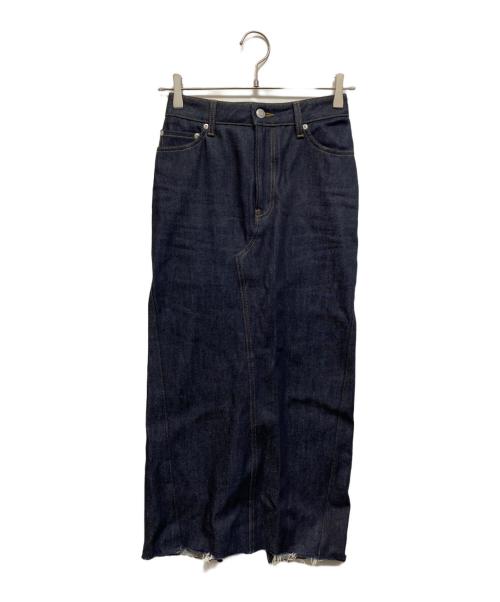 anuans（アニュアンス）anuans (アニュアンス) シームデザインデニムタイトスカート インディゴの古着・服飾アイテム