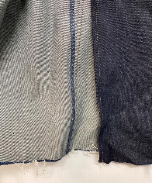 anuans（アニュアンス）anuans (アニュアンス) シームデザインデニムタイトスカート インディゴの古着・服飾アイテム