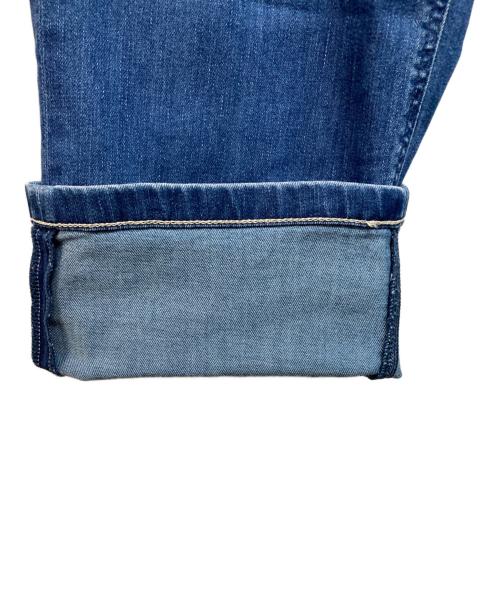 YANUK（ヤヌーク）YANUK (ヤヌーク) ワイド ストレート ストレッチ デニム パンツ インディゴ サイズ:24の古着・服飾アイテム