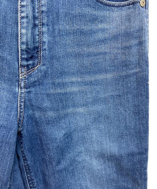 YANUK（ヤヌーク）YANUK (ヤヌーク) ワイド ストレート ストレッチ デニム パンツ インディゴ サイズ:24の古着・服飾アイテム