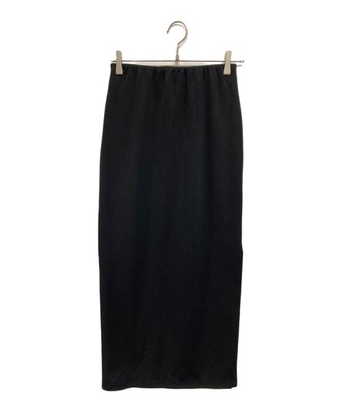 Whim Gazette（ウィムガゼット）Whim Gazette (ウィムガゼット) カットジョーゼットスリットスカート ブラック サイズ:38の古着・服飾アイテム