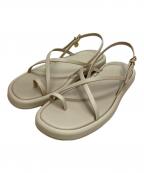 TOD'Sトッズ）の古着「レザーサンダル」｜ベージュ