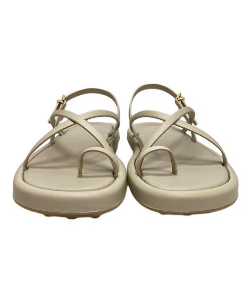 TOD'S（トッズ）TOD'S (トッズ) レザーサンダル ベージュ サイズ:37の古着・服飾アイテム