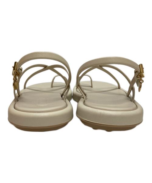 TOD'S（トッズ）TOD'S (トッズ) レザーサンダル ベージュ サイズ:37の古着・服飾アイテム