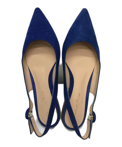 Gianvito Rossi（ジャンヴィト ロッシ）Gianvito Rossi (ジャンヴィト・ロッシ) ANNA FLAT ブルー サイズ:23.5cmの古着・服飾アイテム