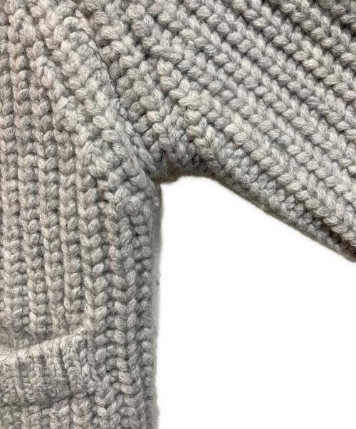 KIJUN（キジュン）KIJUN (キジュン) ウールナイロン ジップアップ ニットブルゾン グレー サイズ:Sの古着・服飾アイテム