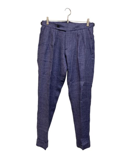 BERWICH（ベルウィッチ）BERWICH (バーウィック) scotch リネンスラックス ブルー サイズ:46の古着・服飾アイテム