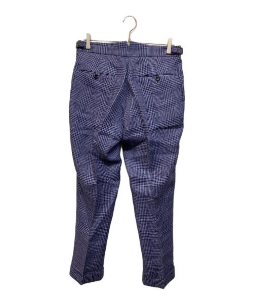 BERWICH（ベルウィッチ）BERWICH (バーウィック) scotch リネンスラックス ブルー サイズ:46の古着・服飾アイテム