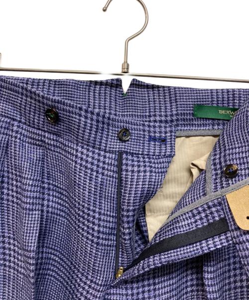 BERWICH（ベルウィッチ）BERWICH (バーウィック) scotch リネンスラックス ブルー サイズ:46の古着・服飾アイテム