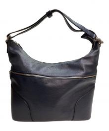 STEFANOMANO（ステファノマーノ）の古着「レザーショルダーバッグ」｜ネイビー