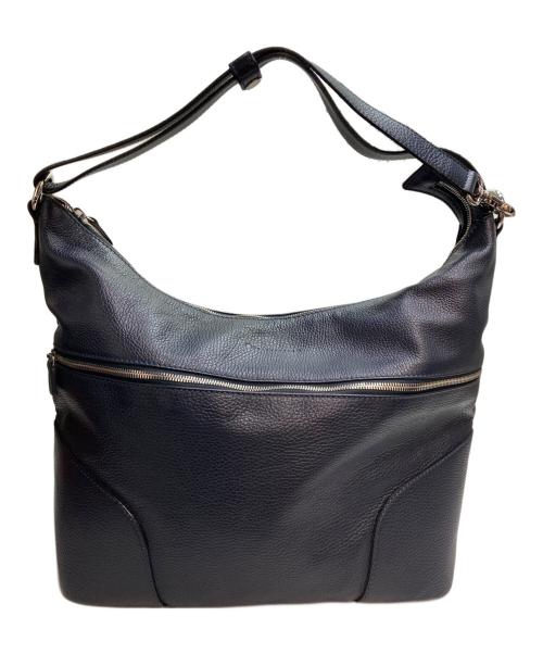 STEFANOMANO（ステファノマーノ）STEFANOMANO (ステファノマーノ) レザーショルダーバッグ ネイビーの古着・服飾アイテム
