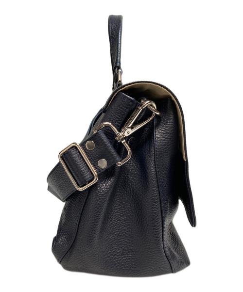 zanellato（ザネラート）ZANELLATO (ザネラート) 2WAYレザーショルダーバッグ ネイビーの古着・服飾アイテム