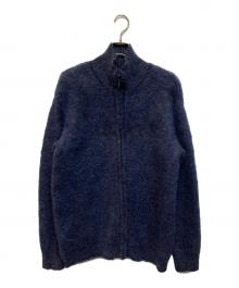 Needles（ニードルズ）の古着「Zipped Mohair Cardigan」｜ネイビー