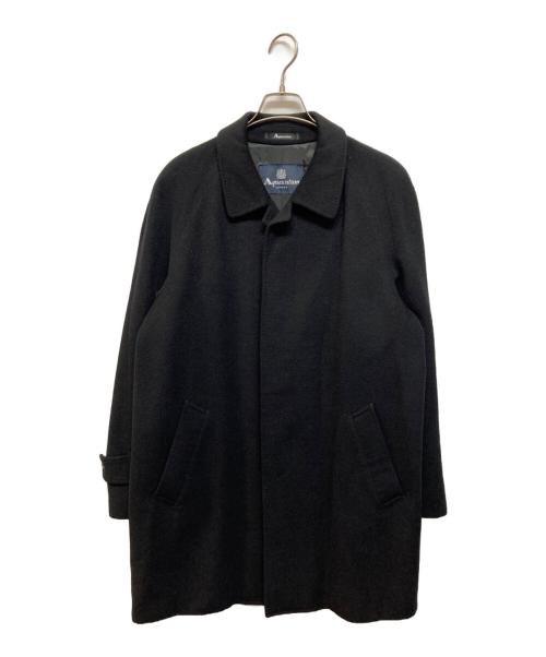 Aquascutum（アクアスキュータム）Aquascutum (アクアスキュータム) カシミヤステンカラーコートコート ブラック サイズ:-の古着・服飾アイテム