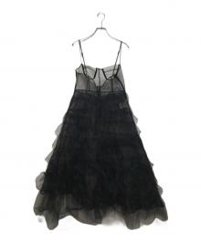 MAISON SPECIAL（メゾンスペシャル）の古着「Tiered Tulle Onepiece」｜ブラック