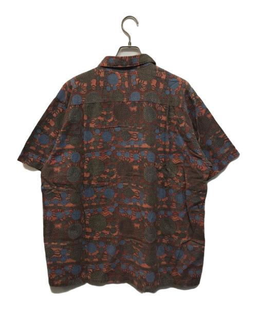 Patagonia（パタゴニア）Patagonia (パタゴニア) 90s点描柄半袖シャツ ブラウン サイズ:Mの古着・服飾アイテム