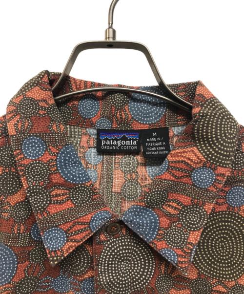 Patagonia（パタゴニア）Patagonia (パタゴニア) 90s点描柄半袖シャツ ブラウン サイズ:Mの古着・服飾アイテム