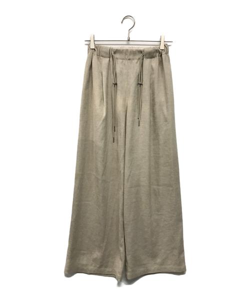 forme（フォルメ）FORME (フォルメ) リネンライクパンツ ベージュの古着・服飾アイテム