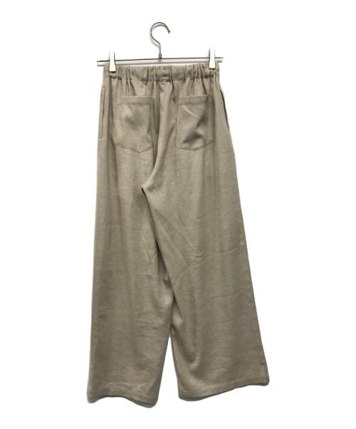 forme（フォルメ）FORME (フォルメ) リネンライクパンツ ベージュの古着・服飾アイテム