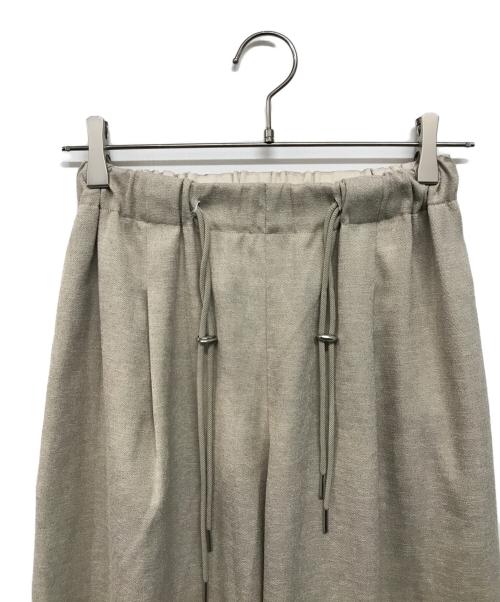 forme（フォルメ）FORME (フォルメ) リネンライクパンツ ベージュの古着・服飾アイテム