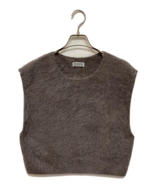 Conte（コンテ）Conte (コンテ) 24AWカシミヤファーニットベスト ブラウン サイズ:-の古着・服飾アイテム