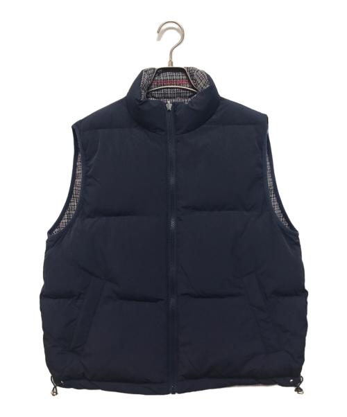 soonerorlater（スーナーオアレイター）soonerorlater (スーナーオアレイター) REVERSIBLE PUFFER VEST グレー×ネイビー サイズ:Mの古着・服飾アイテム