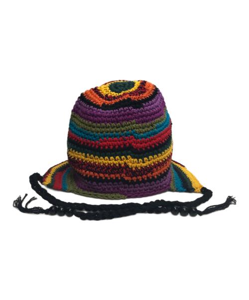 soonerorlater（スーナーオアレイター）soonerorlater (スーナーオアレイター) 25SS HAND-KNITTED BORDER HAT マルチカラーの古着・服飾アイテム