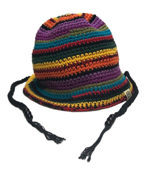 soonerorlater（スーナーオアレイター）soonerorlater (スーナーオアレイター) 25SS HAND-KNITTED BORDER HAT マルチカラーの古着・服飾アイテム