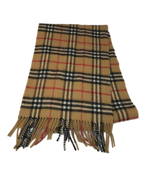 BURBERRY（バーバリー）BURBERRY (バーバリー) ノバチェックウールマフラー ベージュの古着・服飾アイテム