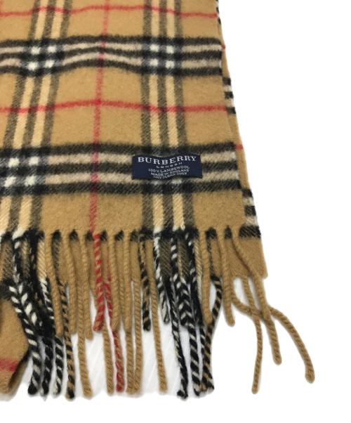BURBERRY（バーバリー）BURBERRY (バーバリー) ノバチェックウールマフラー ベージュの古着・服飾アイテム